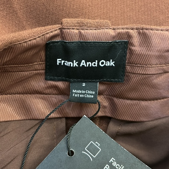 NWT Frank & Oak Alice Straight Ankle Pants Trouser Size 2 - Picture 15 of 16